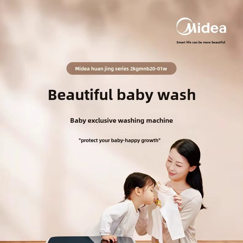 Mini Machine à Laver 2 kg Entièrement Automatique 220V – Chargement par le Haut, Tambour Inox, Spéciale Sous-Vêtements & Bébé