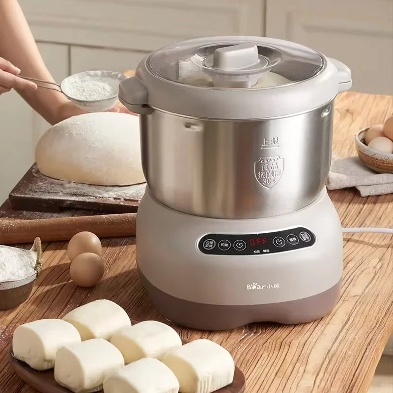 Robot pétrin électrique 220V – Bol inox 7L – Mélangeur à pâte et farine – 250W – Cuisine domestique