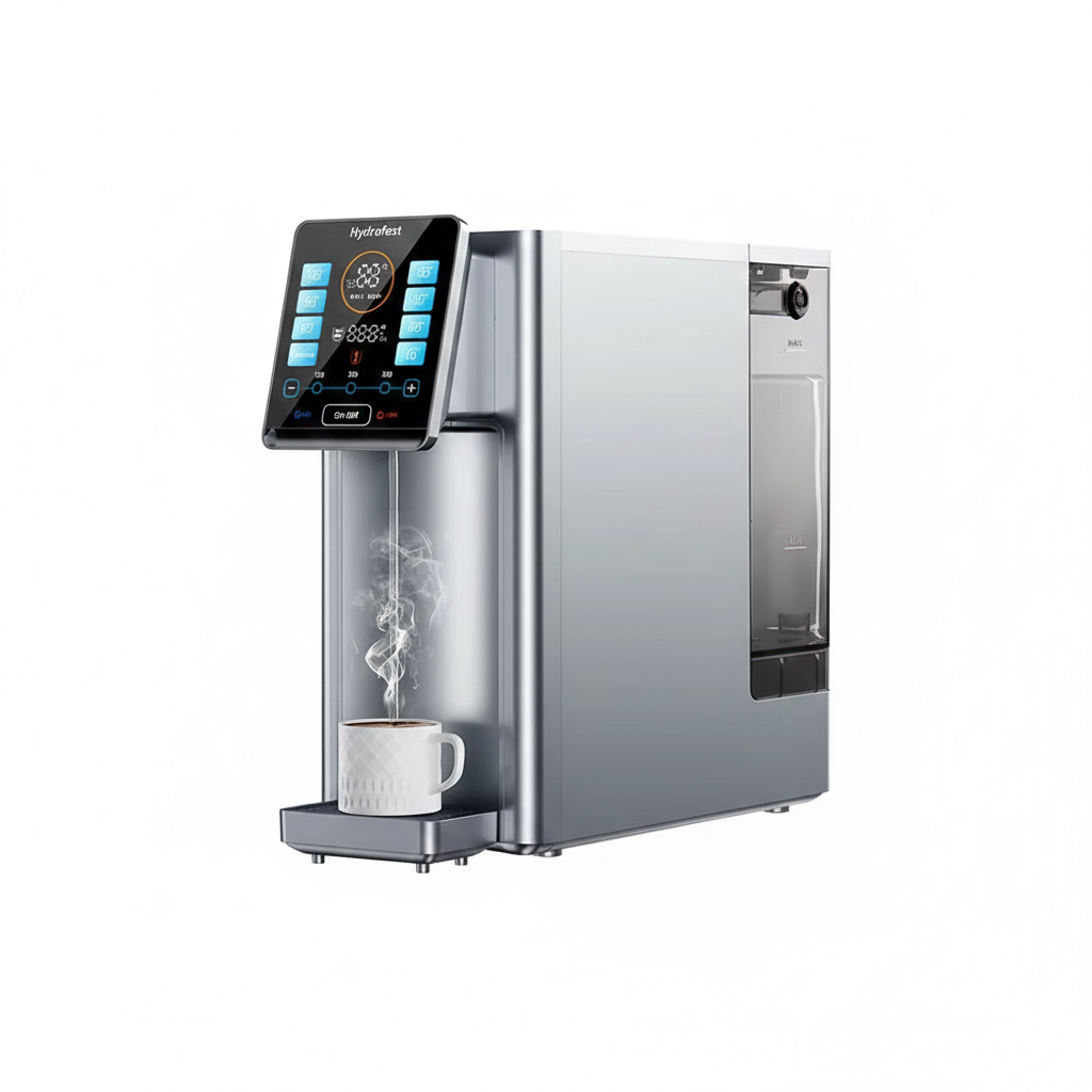 Purificateur d'Eau à Osmose Inverse de Comptoir - Filtration 6 Étapes, Eau Chaude Instantanée (8 Températures), Stérilisation UV et Reminéralisation - Réservoir 4L - Sans Installation