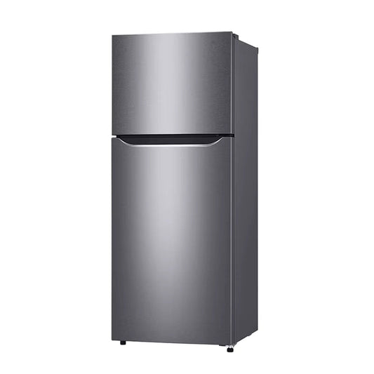 Réfrigérateur combiné 300 L inox 2 portes avec congélateur haut • Froid ventilé No Frost • Classe énergétique A • 220 V