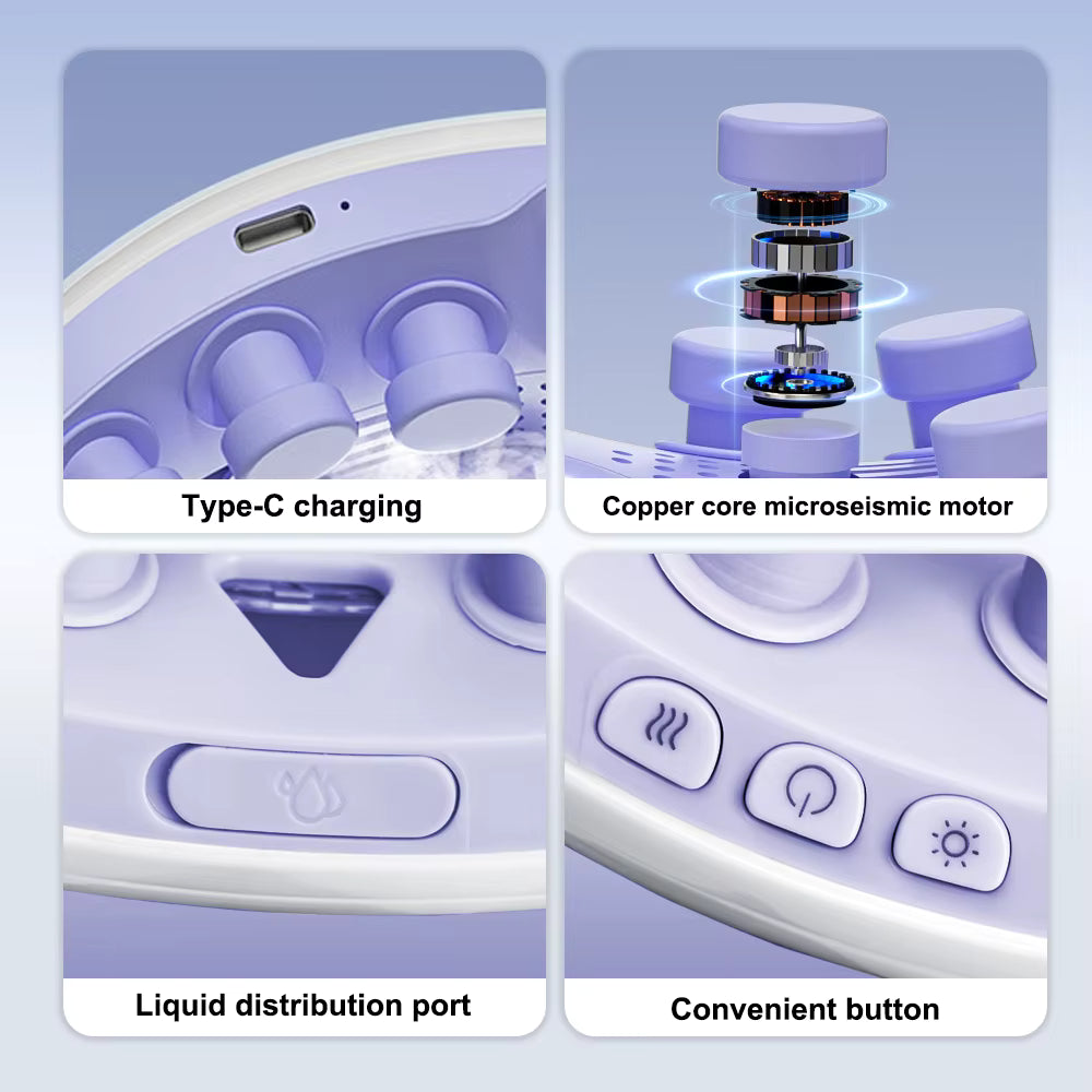 Masseur Oculaire Électrique à Vapeur Nano - Soulagement Yeux Secs et Fatigue