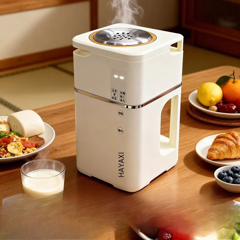 Machine à Lait de Soja Automatique 1L – Mini Blender Multifonction Sans Filtre, Silencieux, Chaud & Froid, Inox