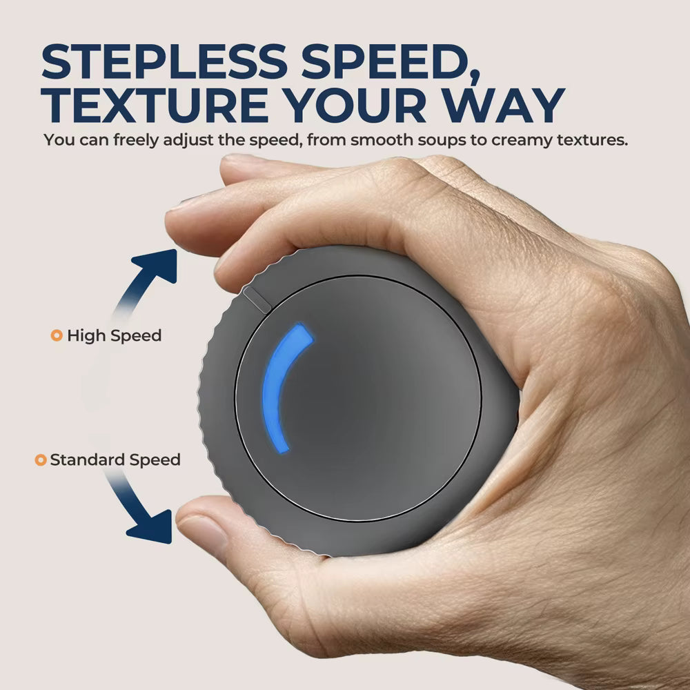 Mixeur plongeant 4 en 1 1000W – Acier inoxydable, 14 vitesses, hachoir, fouet, bécher 700 ml