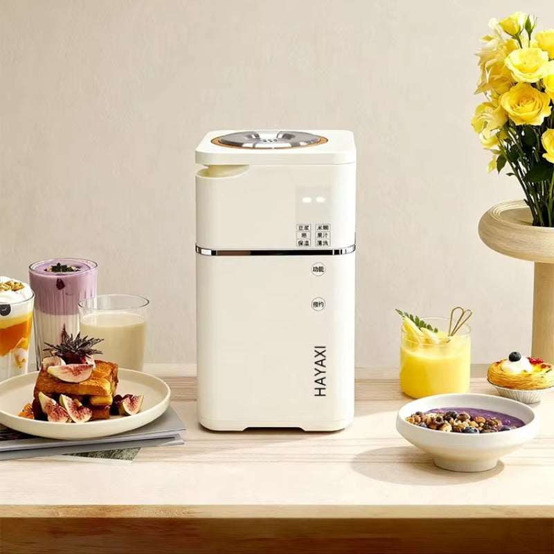 Machine à Lait de Soja Automatique 1L – Mini Blender Multifonction Sans Filtre, Silencieux, Chaud & Froid, Inox