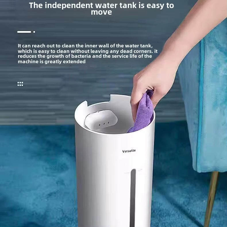 Humidificateur d'Air Ultrasons 8L - Grande Capacité au Sol - Fonction Aromathérapie & Ioniseur - Silencieux pour Grand Salon et Bureau