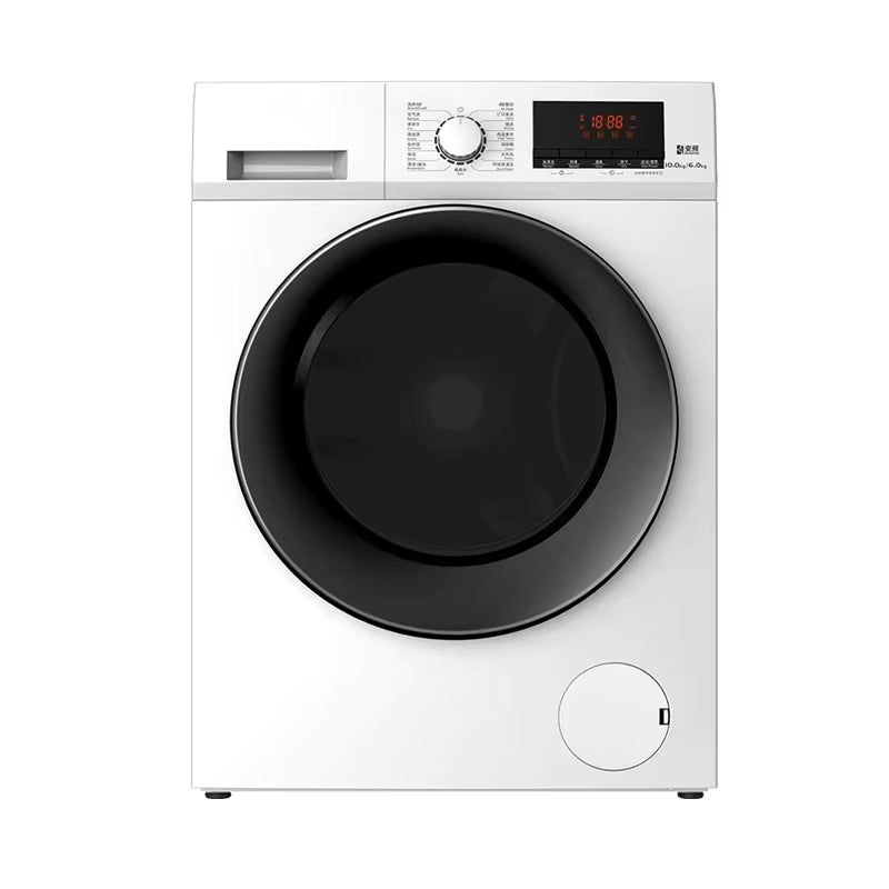 Lave-linges séchants 10 kg tout-en-un frontal avec écran tactile – 9 programmes lavage & séchage, acier inoxydable, efficacité énergétique Grade 1