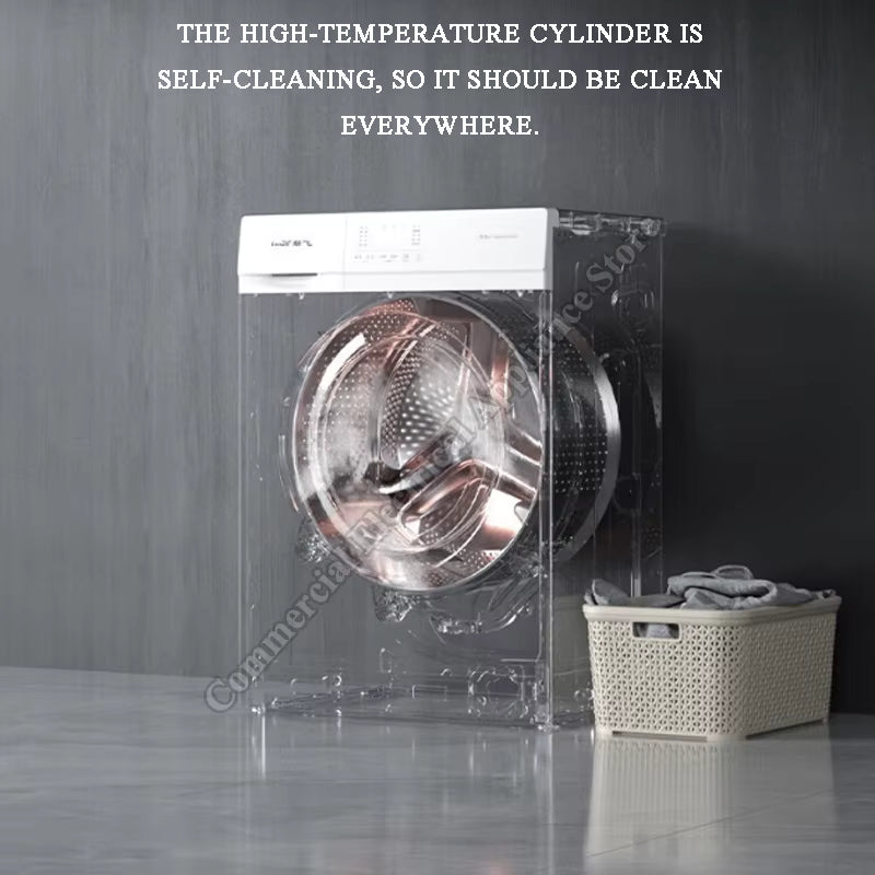 Machine à laver automatique à chargement frontal 60×45 cm – Grande capacité, 1950 W, design intégré