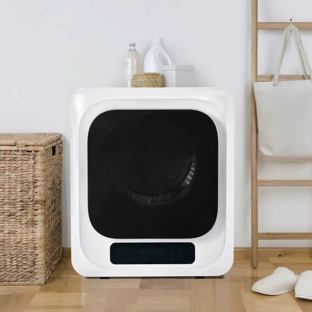 Sèche-linge mural compact 4 kg – 850 W – Tambour inox – Séchage rapide avec protection surchauffe – Classe énergétique C