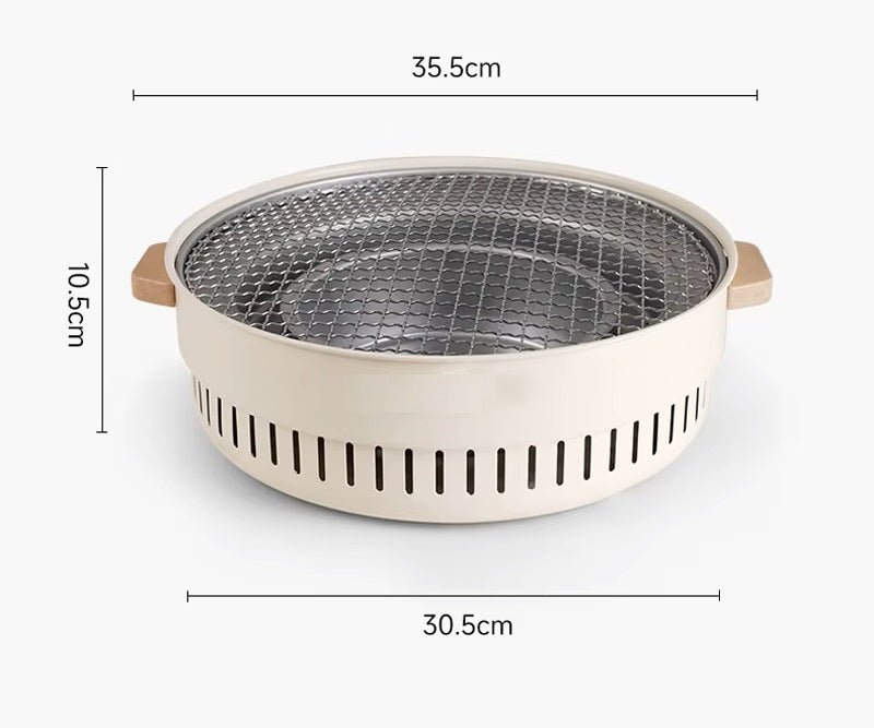 Grill de Barbecue au Charbon Portable · Sans Fumée · Grilles en Maille · Facile à Nettoyer · Jardin & Camping