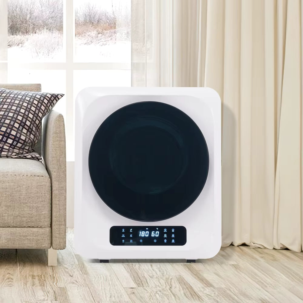 Sèche-linge mural compact 4 kg – 850 W – Tambour inox – Séchage rapide avec protection surchauffe – Classe énergétique C